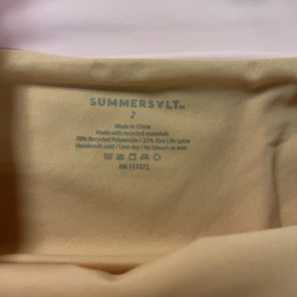 SUMMERSALT THE CLASSIC TURN DOWN BOTTOMS LIGHT PINK NWTS - Picture 2 of 5